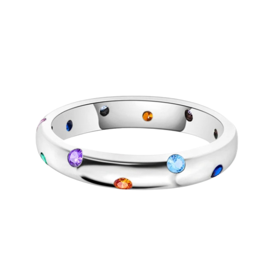 Noa’s gemstone ring in silver