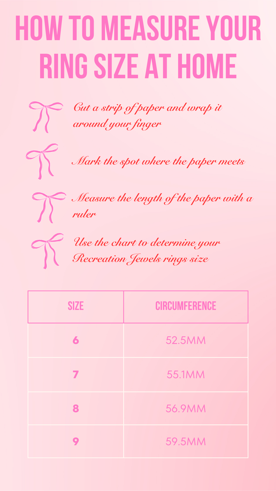 Ring Measurement At Home Circumference How To Measure Ring Size At