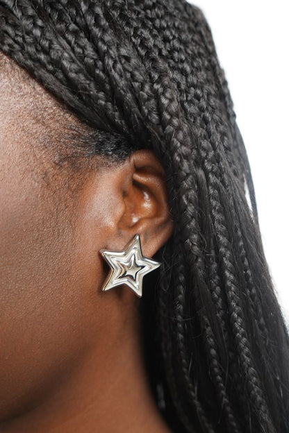 Ellie's Star Studs in Silver