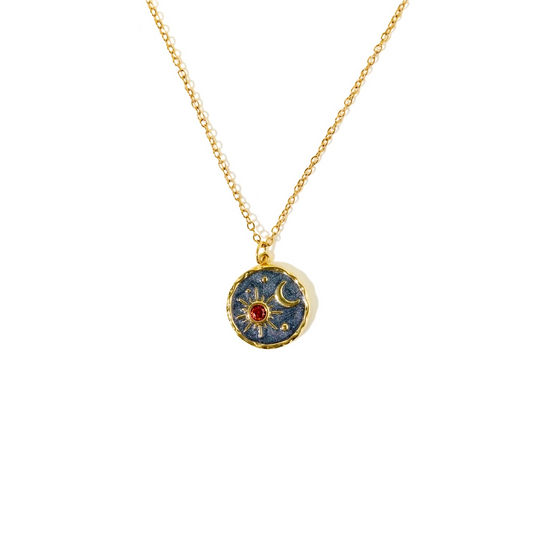 Chloe's Sun and Moon Pendant necklace