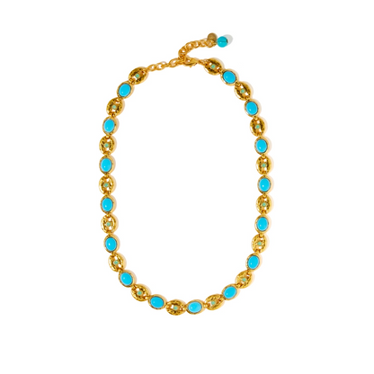 Joy's Blue Gemstone Necklace