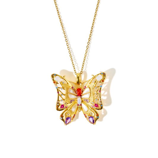 Natalia's butterfly necklace