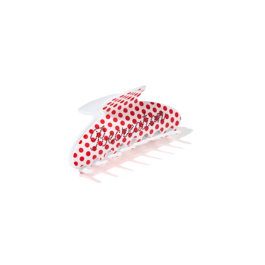 Recreation Jewels Claw Clip - Red Polka Dots