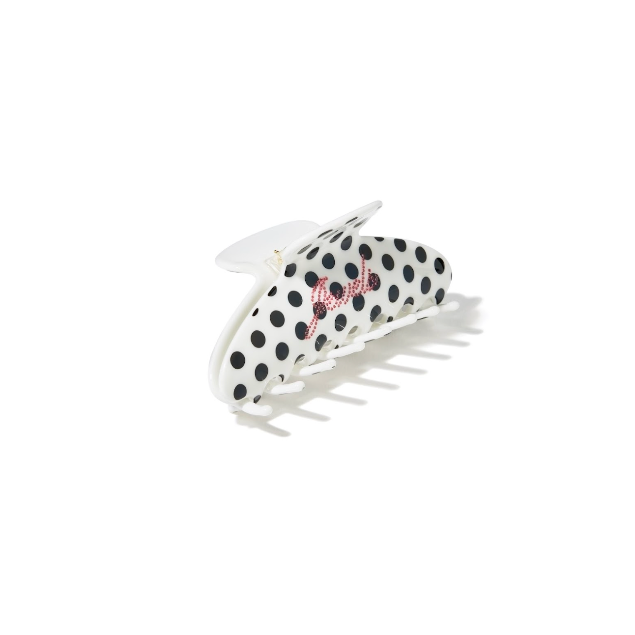 Recreation Jewels Claw Clip - Black Polka Dots
