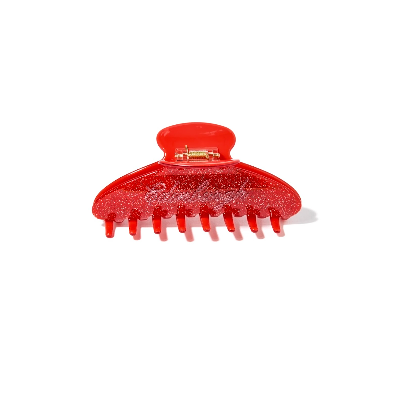 Edinburgh Claw Clip - Red Glitter