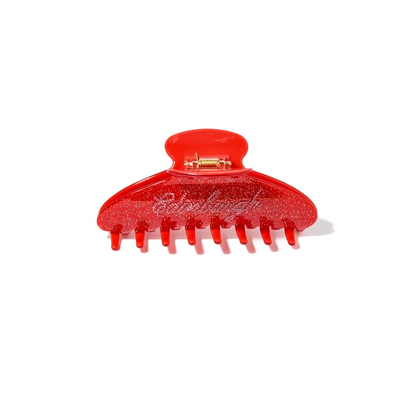 Edinburgh Claw Clip - Red Glitter
