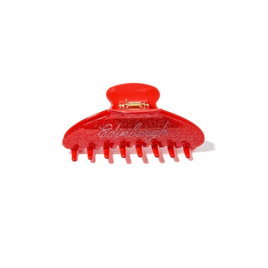 Edinburgh Claw Clip - Red Glitter