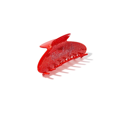 Edinburgh Claw Clip - Red Glitter