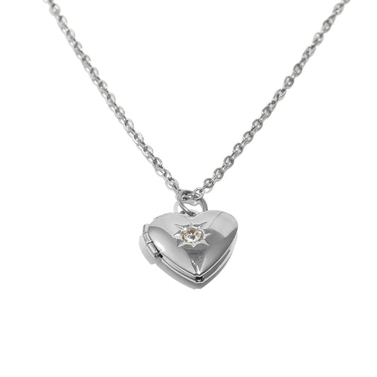 Tiana's Heart Locket In Silver