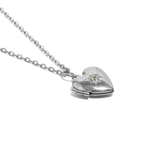 Tiana's Heart Locket In Silver