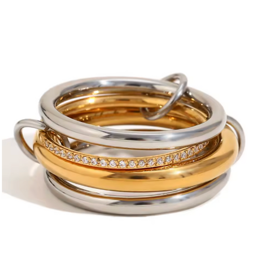 Brianna's Four Stacked Ring in Silver