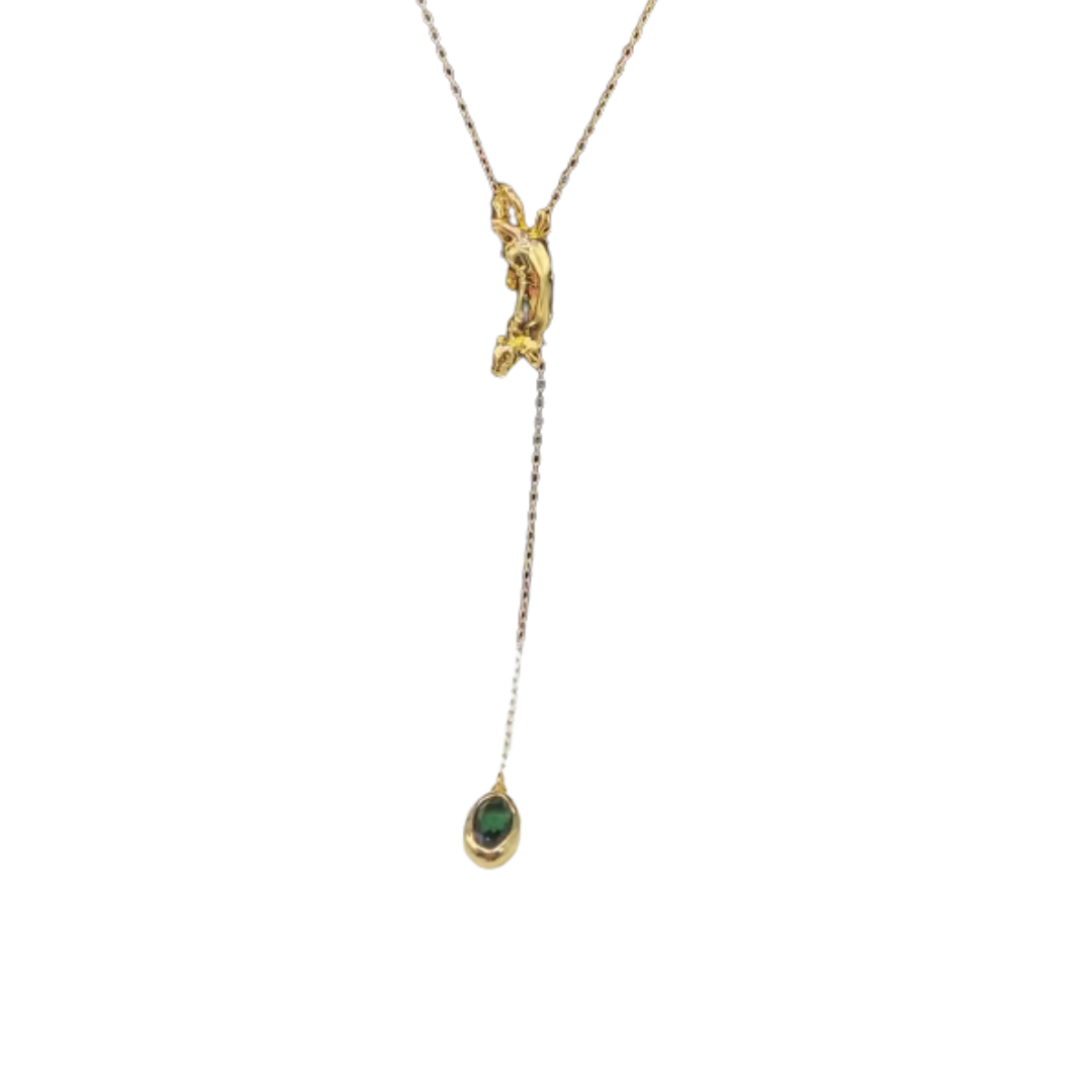 Mia’s droplet gemstone necklace