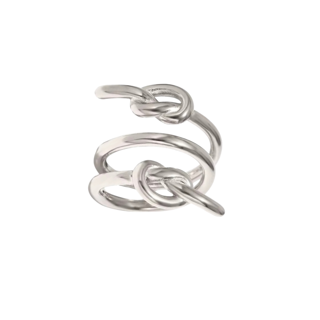 Melissa's twist ring in silver