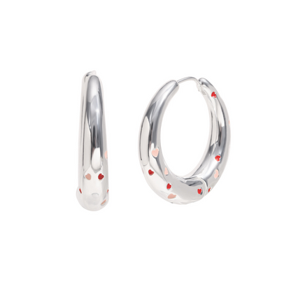 Lolita's Silver Hoops