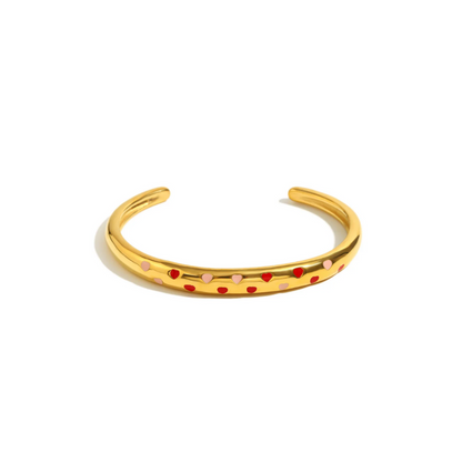 Lolita's heart bangle in Gold