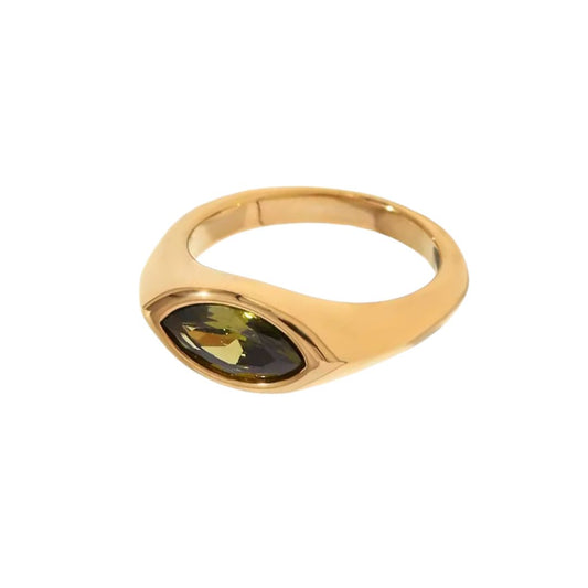 Bailey’s green gemstone ring