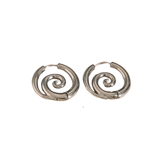 Tilly’s silver swirl earrings