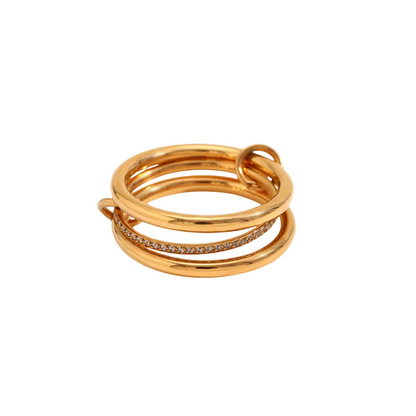 Brianna's Three Stacked Ring in Solid Gold