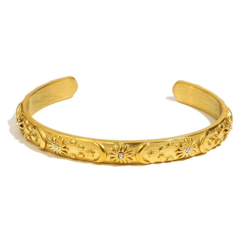 Maria's Celestial Bangle in Gold