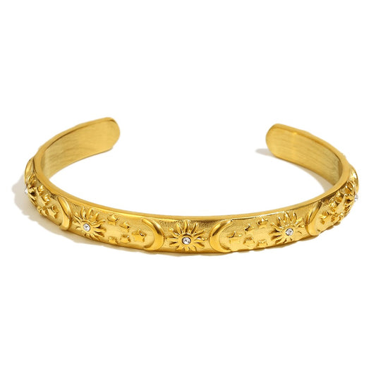 Maria's Celestial Bangle in Gold