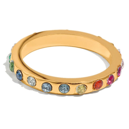 Ameya's rainbow ring In Gold