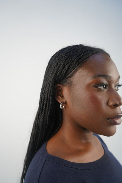 Sophie’s Star Hoops In Silver