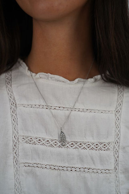 Stella's Silver Fish Necklace