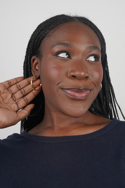 Zoe’s gemstone hoops