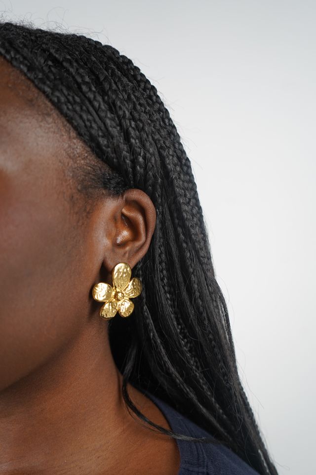 Camille's Gold Flower Earrings