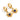 Alexandra's Flower Earrings Gold