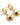 Alexandra's Flower Earrings Gold