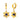 Alexandra's Flower Earrings Gold