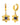 Alexandra's Flower Earrings Gold