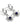 Alexandra's Flower Earrings Silver