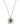 Alexa's Green Pendant Silver