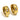 Alyna's White Hoops Gold