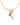 Amelie's Pearl Charm Necklace Gold Lavender