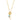 Amelie's Pearl Charm Necklace Gold Sky Blue