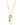 Amelie's Pearl Charm Necklace Gold Sky Blue