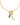 Amelie's Pearl Charm Necklace Gold Light Green