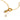 Amelie's Pearl Charm Necklace Gold Light Green