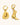 Amy's Cowboy Earrings Gold