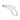 Thin Wide loop bracelet chain in silver