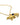 Bee's Dinosaur Necklace Gold Blue