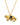 Bee's Dinosaur Necklace Gold Blue