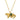 Bee's Dinosaur Necklace Gold Green