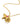 Bee's Dinosaur Necklace Gold Pink