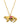 Bee's Dinosaur Necklace Gold Pink