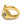 Bee's Dinosaur Ring Gold Blue