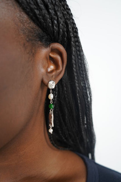 Tahlia's Fish Earrings In Silver